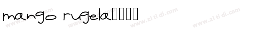 mango rugela字体转换